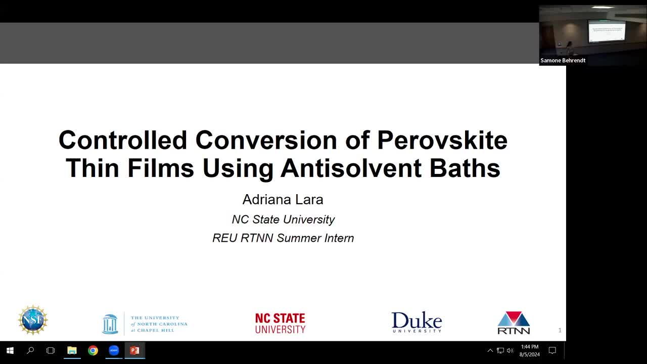 Controlled Conversion of As-Cast Perovskite Thin Film Using Antisolvent Bath