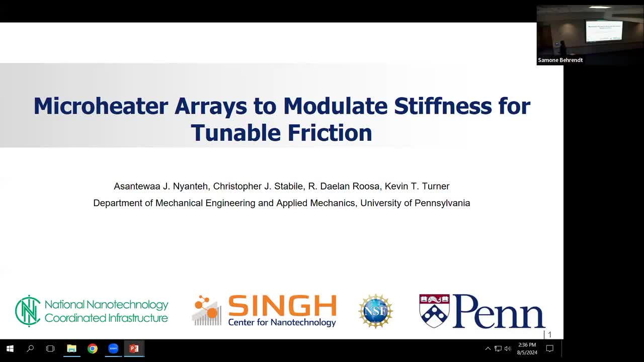 Microheater Arrays to Modulate Stiffness for Tunable Friction