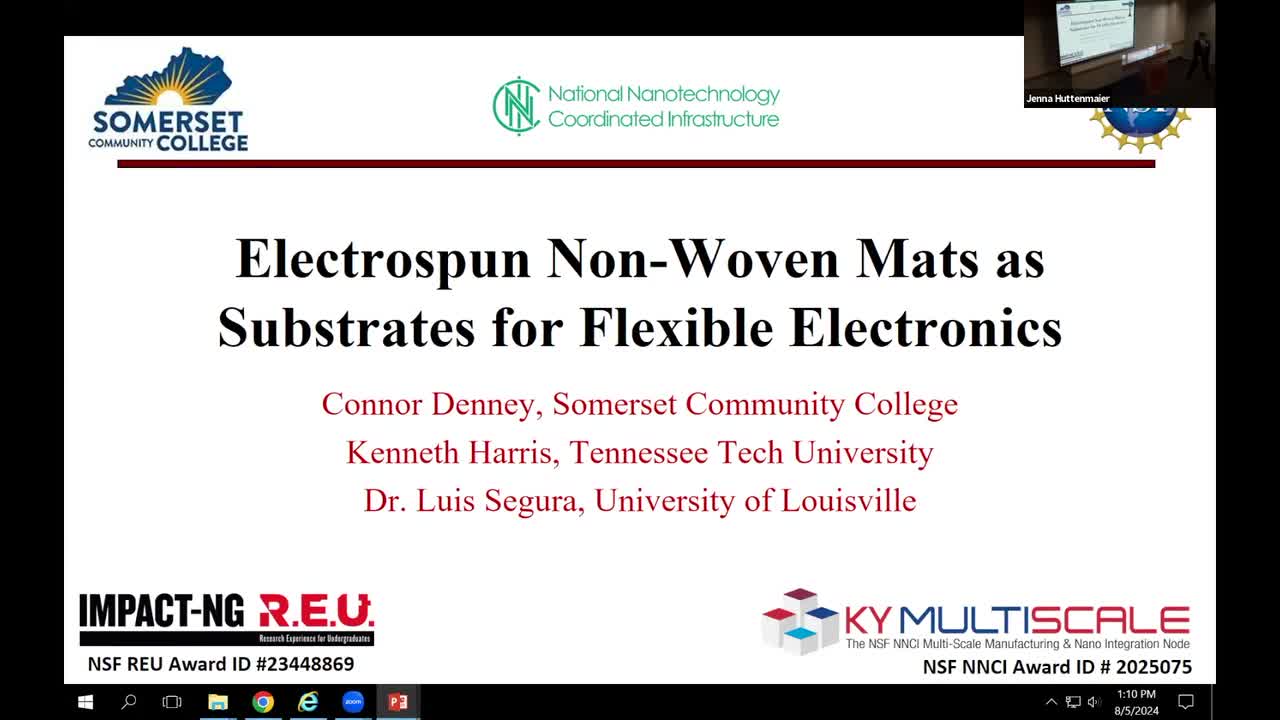 Electrospun Non-Woven Mats as Substrates for Flexible Electronics