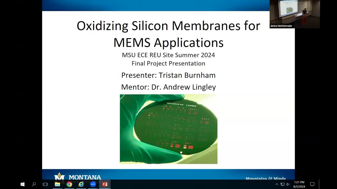 Oxidizing Silicon Membranes for MEMS Applications 