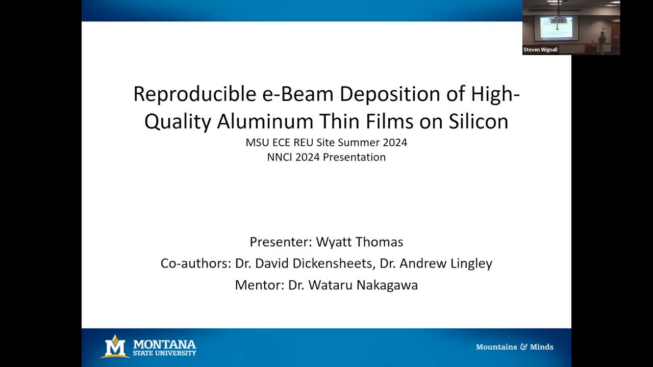 Reproducible e-Beam Deposition of High-Quality Aluminum Thin Films on Silicon