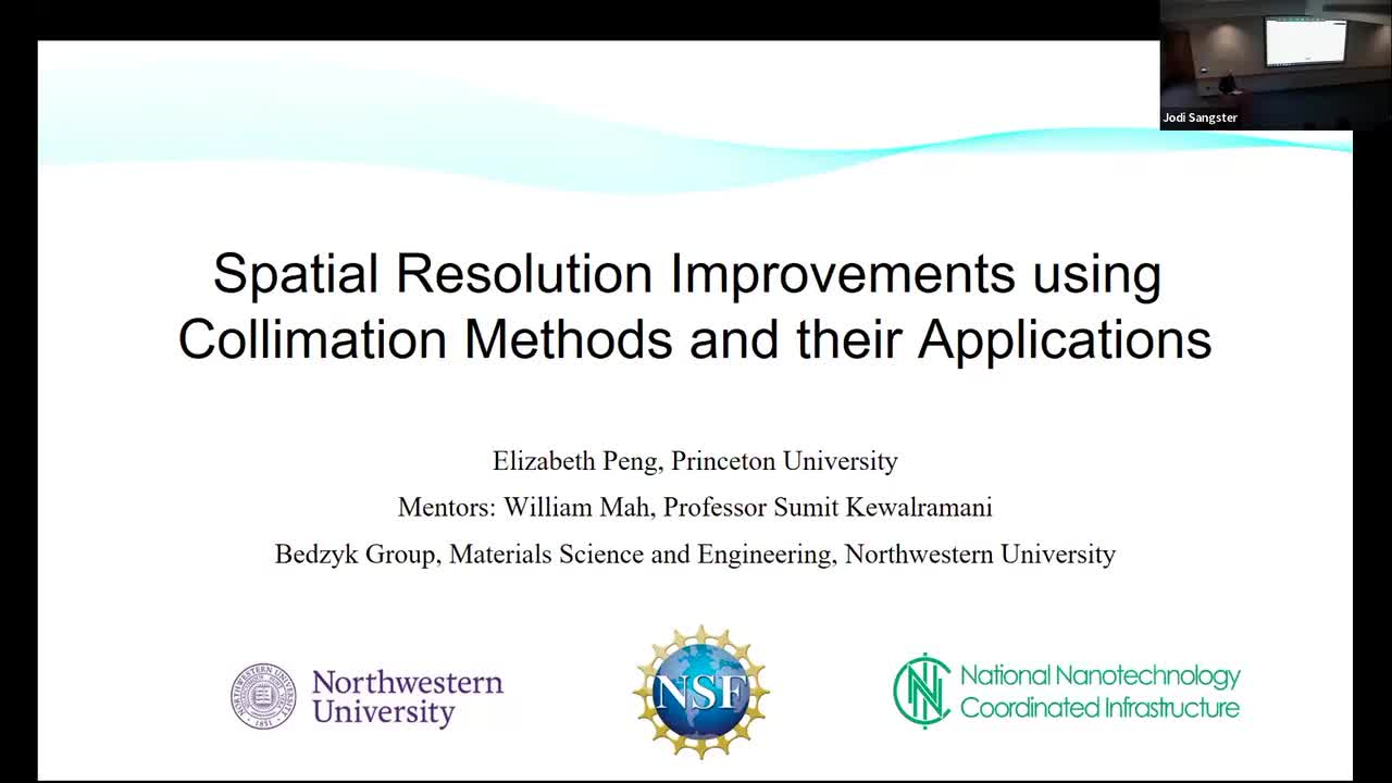 Spatial Resolution Improvements using Collimation Methods and their Applications