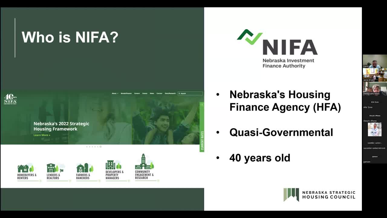 NIFA Housing Resources