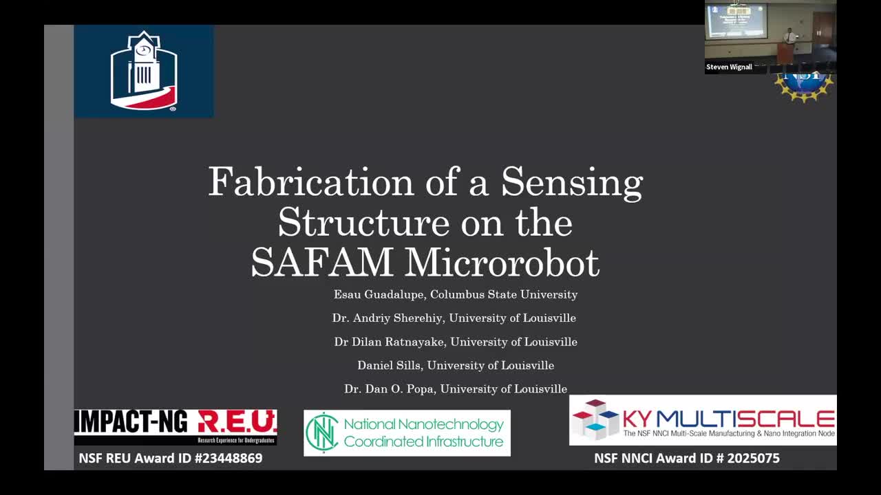 Fabrication of a Sensing Structure on the sAFAM Microrobot