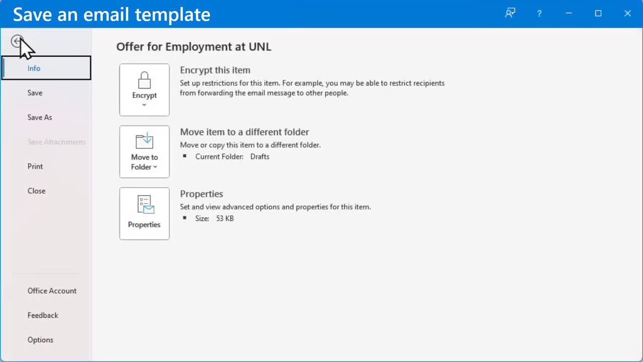 Create Outlook eMail Templates and AutoText