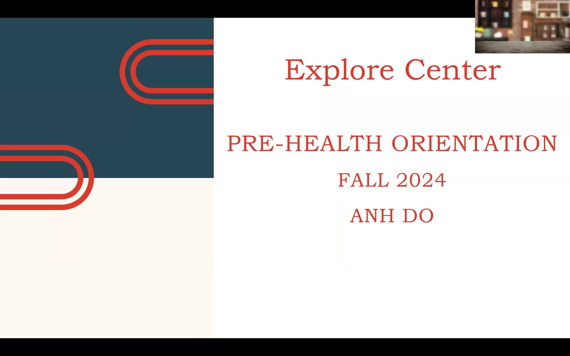 Pre-Health Orientation 2024