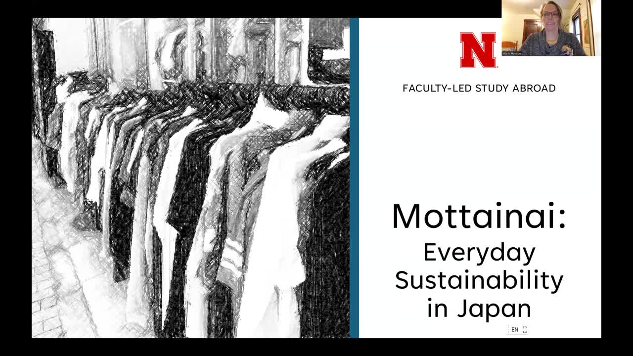 Mottainai: Everyday Sustainability in Japan info session