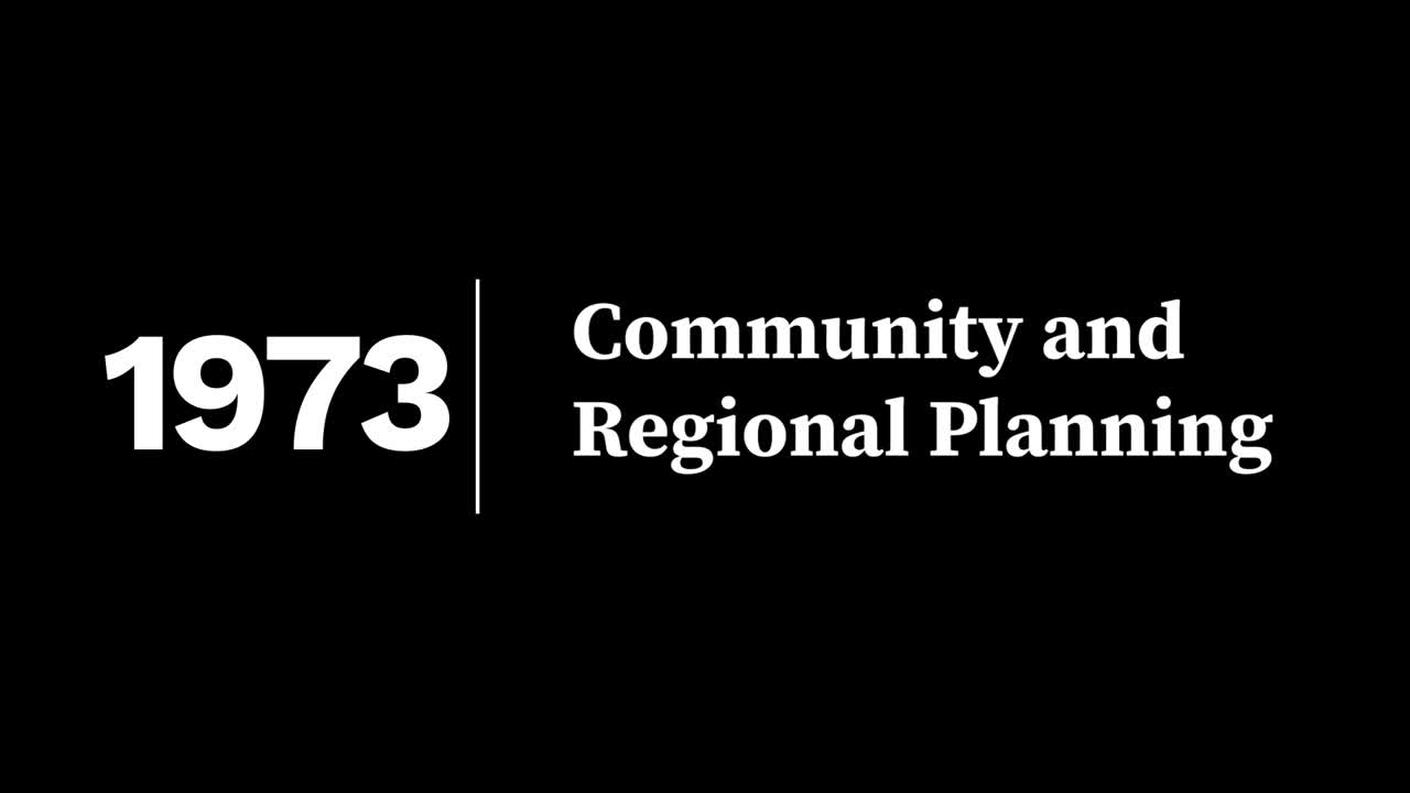 50th Anniversary: Community & Regional Planning