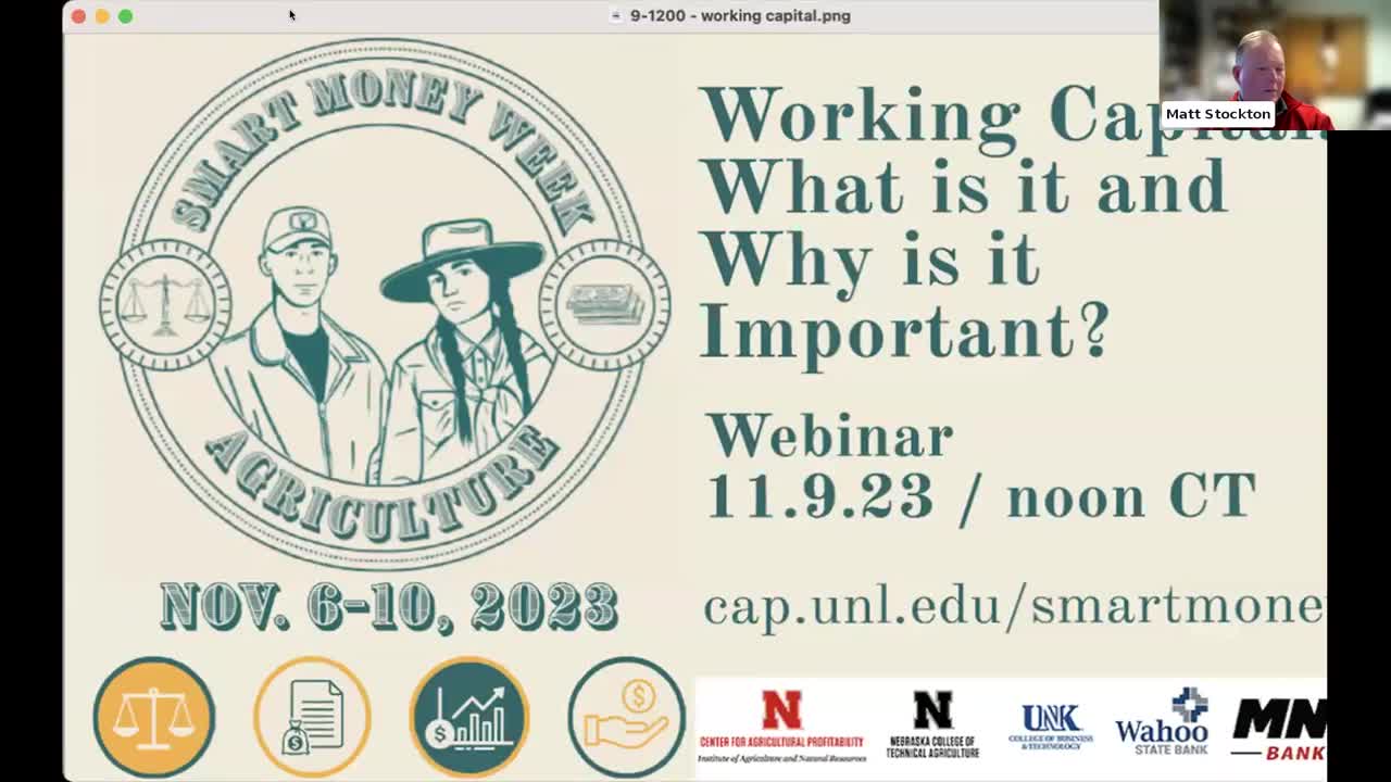 Working Capital: What is it and Why is it Important? (Nov. 9, 2023 Webinar)