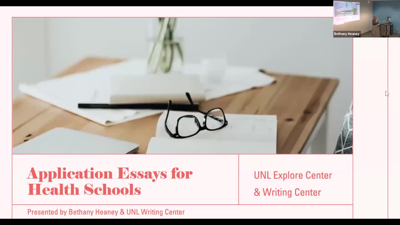 Essays for Health School Applications