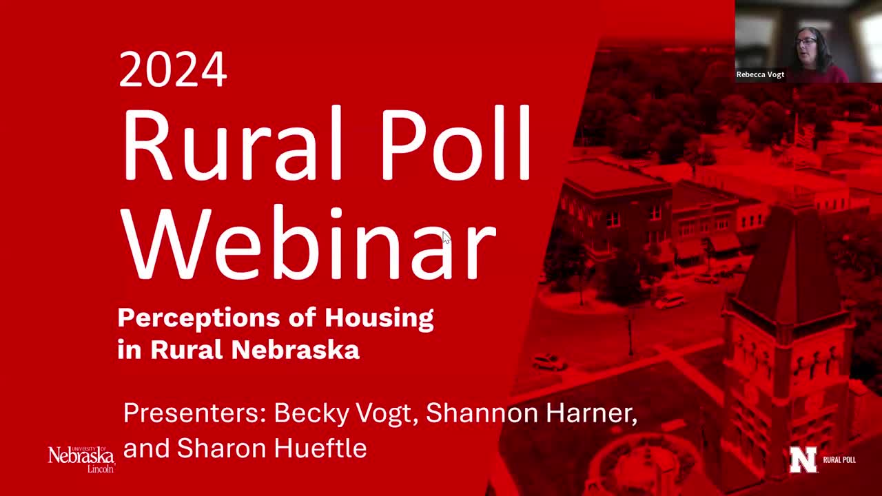 2024 Rural Poll Webinar - Housing