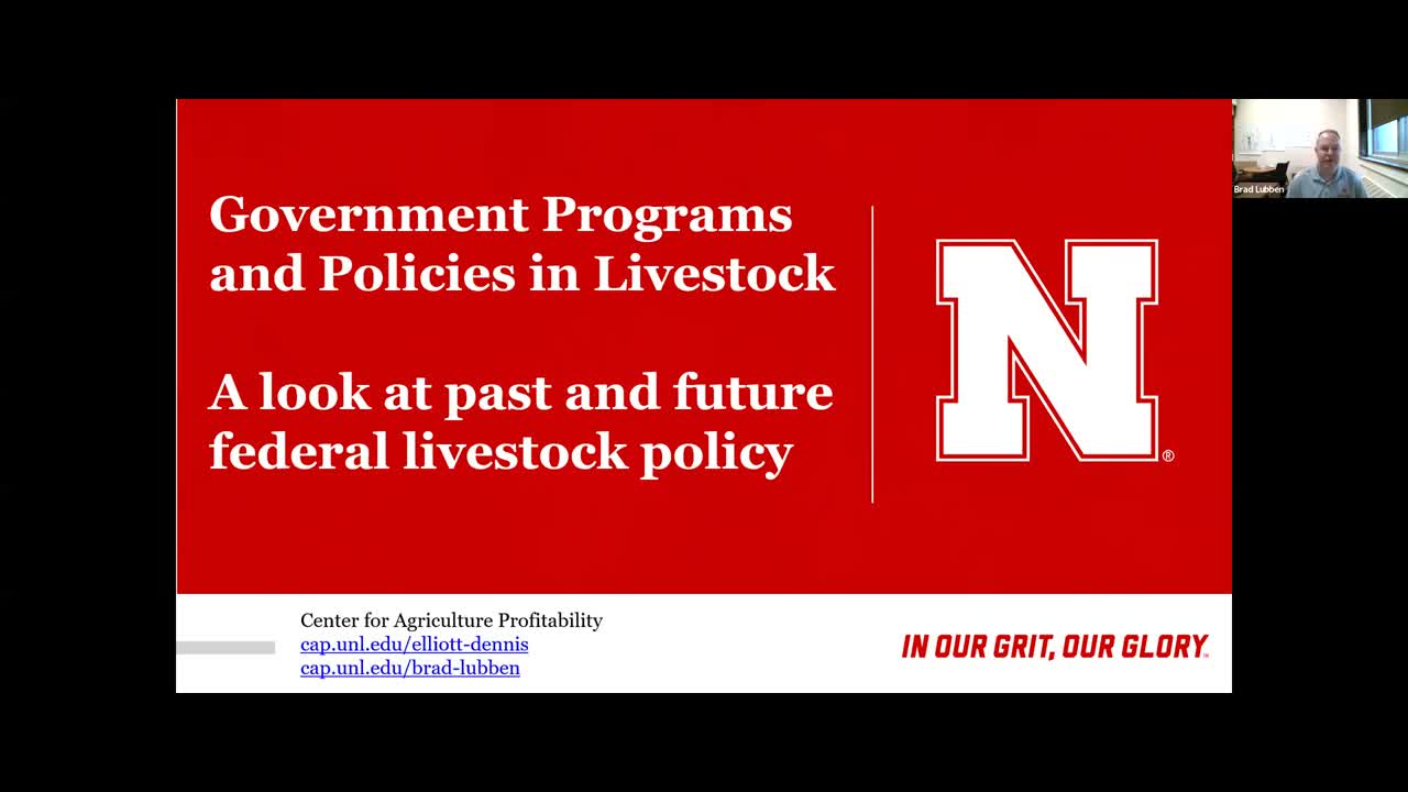 The Growing Role of Government in Livestock Markets (March 16, 2023 Webinar)