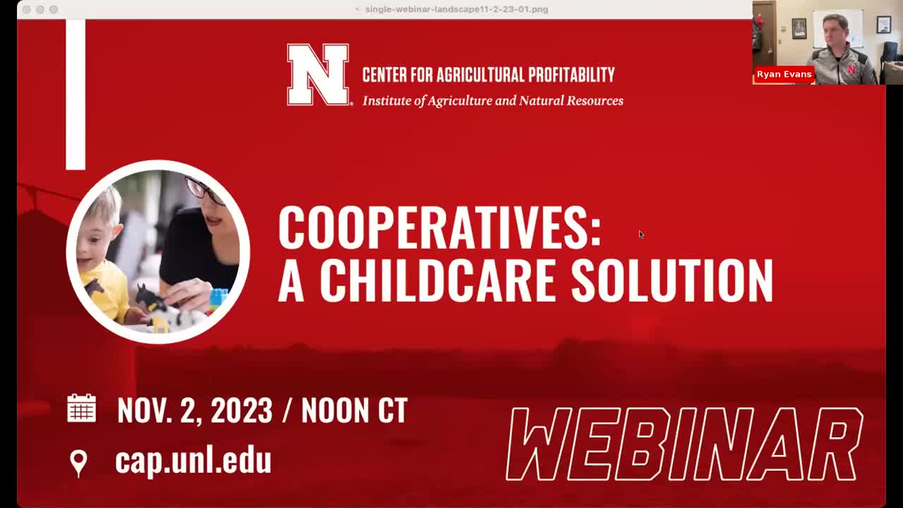 Cooperatives: A Childcare Solution (Nov. 2, 2023 Webinar)