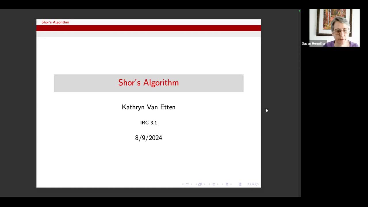 Shor's Algorithm