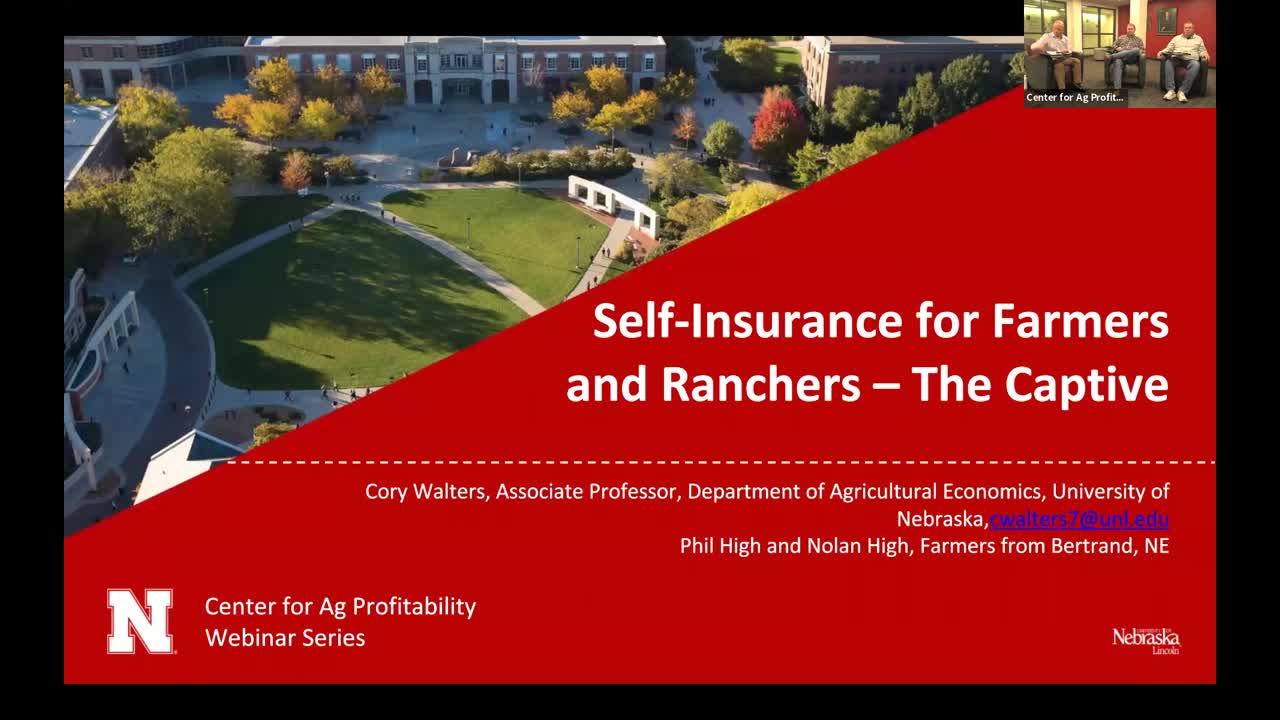 Self-Insurance for Farmers and Ranchers: Strategically Preparing for the Unexpected