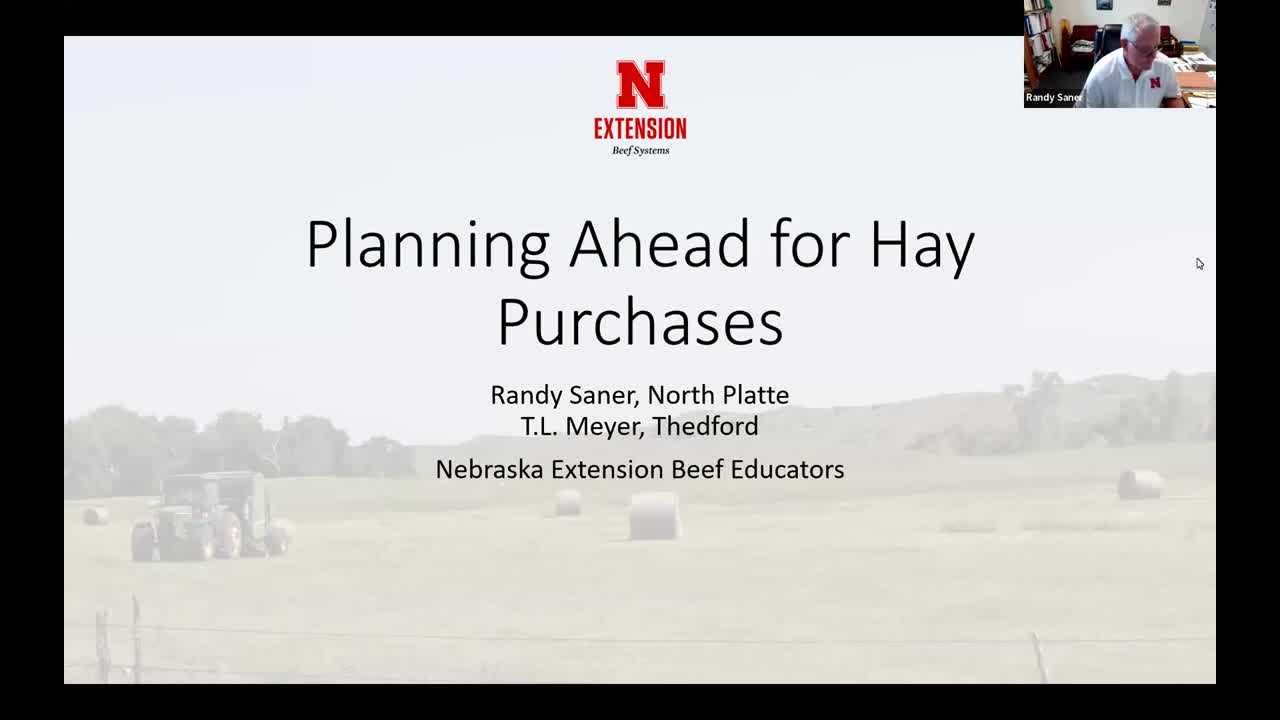 Planning Ahead for Hay Purchases (Sept. 29, 2022 Webinar)