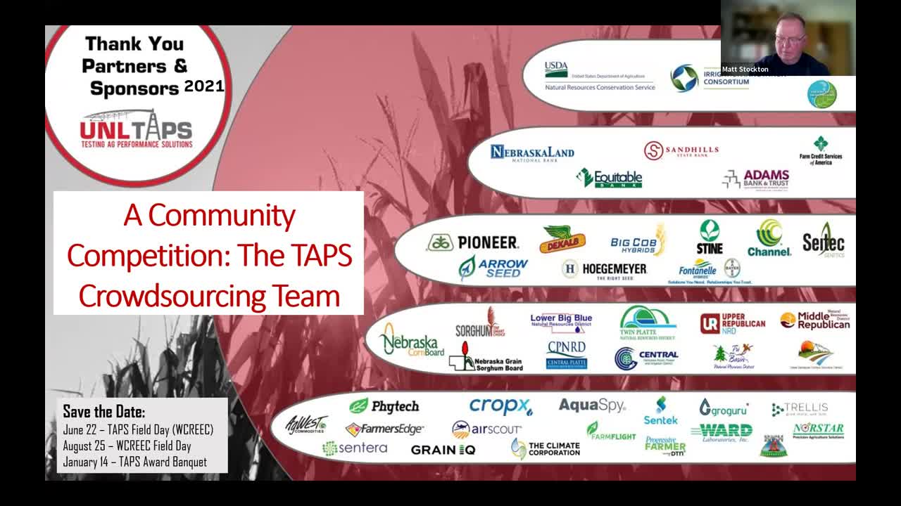 A Community Competition: The TAPS Crowdsourcing Team (May 5, 2022 Webinar) 