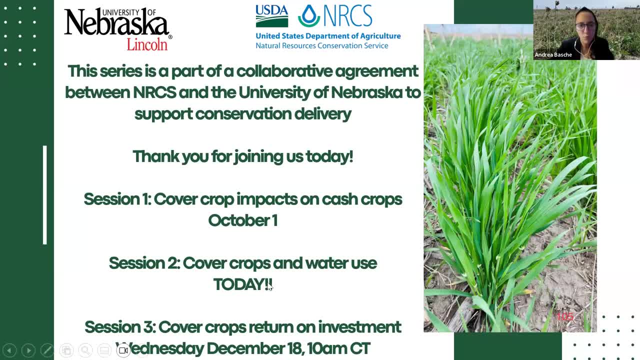 Cover Crops and Water Use