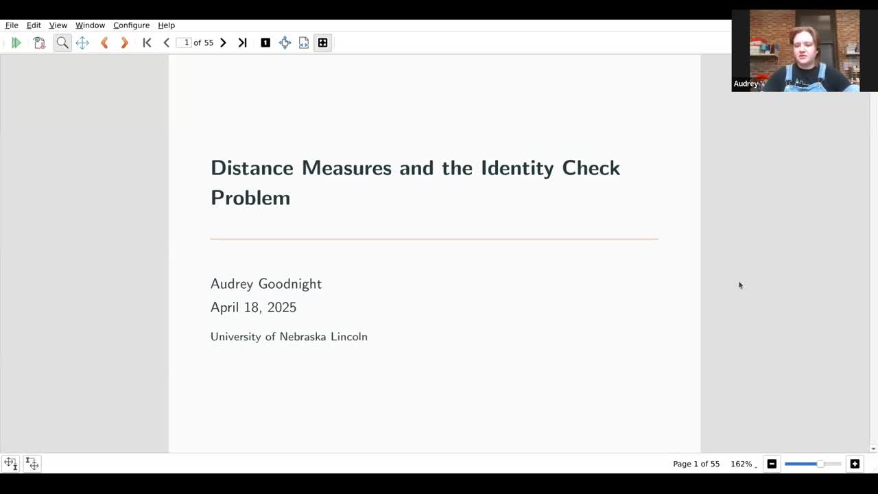 Distance Measures and the Identity Check Problem