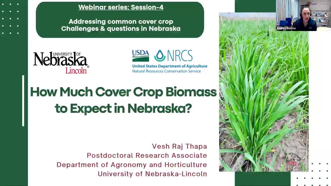 Cover Crop Biomass Expectations