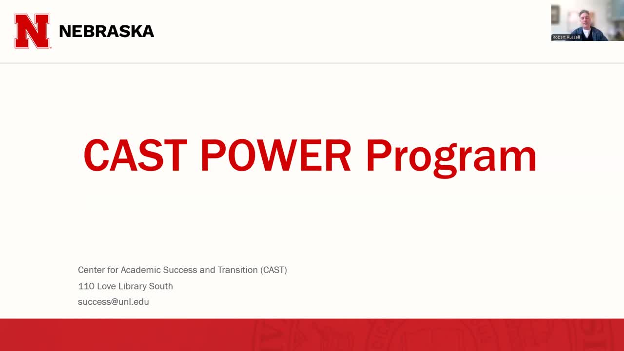 Scholarship Seminars (CAST) NSE Presentation