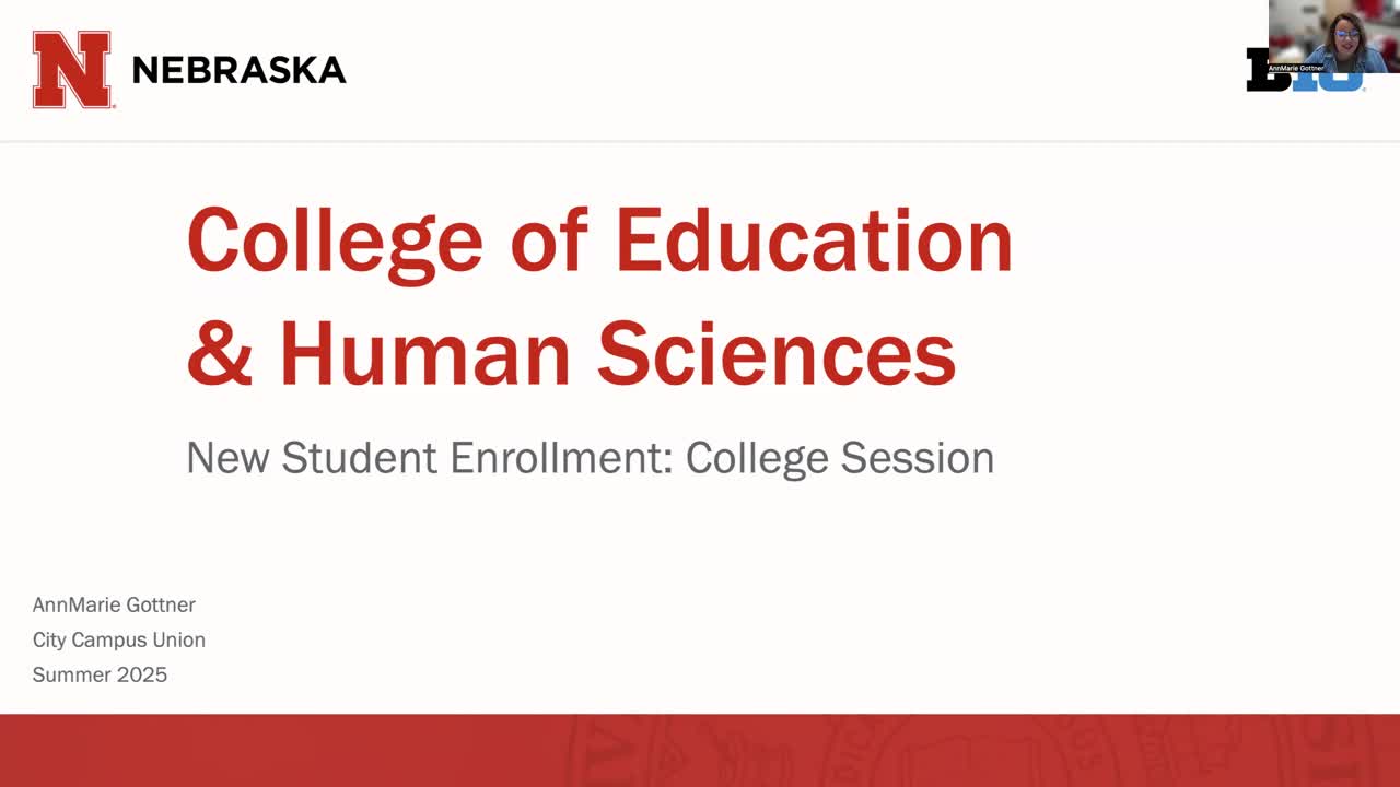 College of Education and Human Sciences NSE Presentation