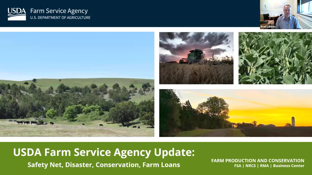 Nebraska Farm Service Agency Program Updates for Ag Producers (May 8, 2025 Webinar)
