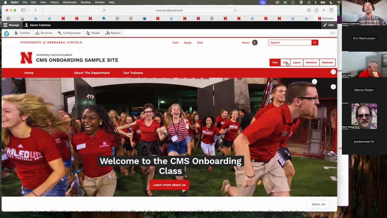 UNL CMS Webform Training