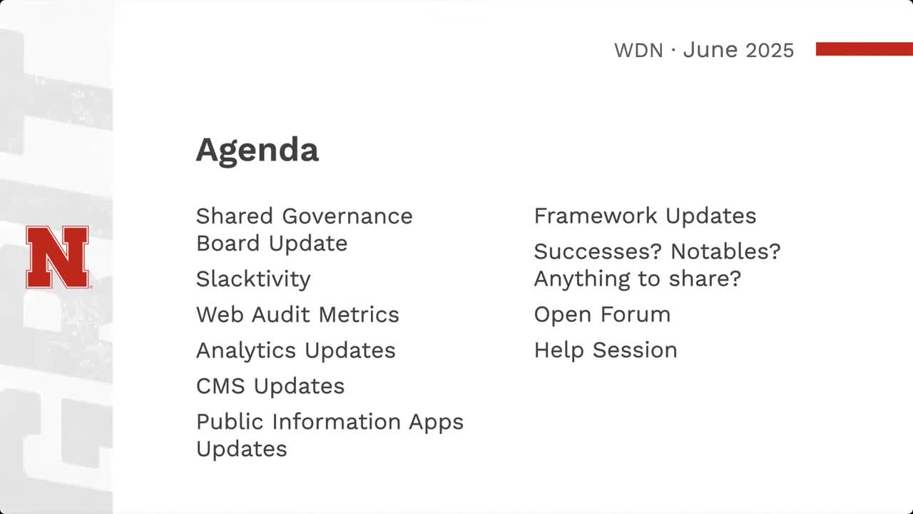Web Developer Network Monthly Meeting, June 2025