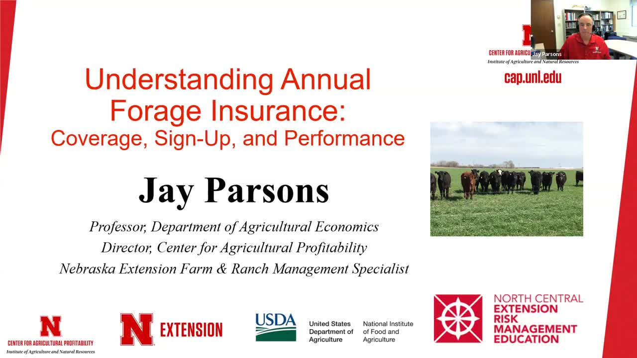 Understanding Annual Forage Insurance: Coverage, Sign-Up, and Performance (June 12, 2025 Webinar)