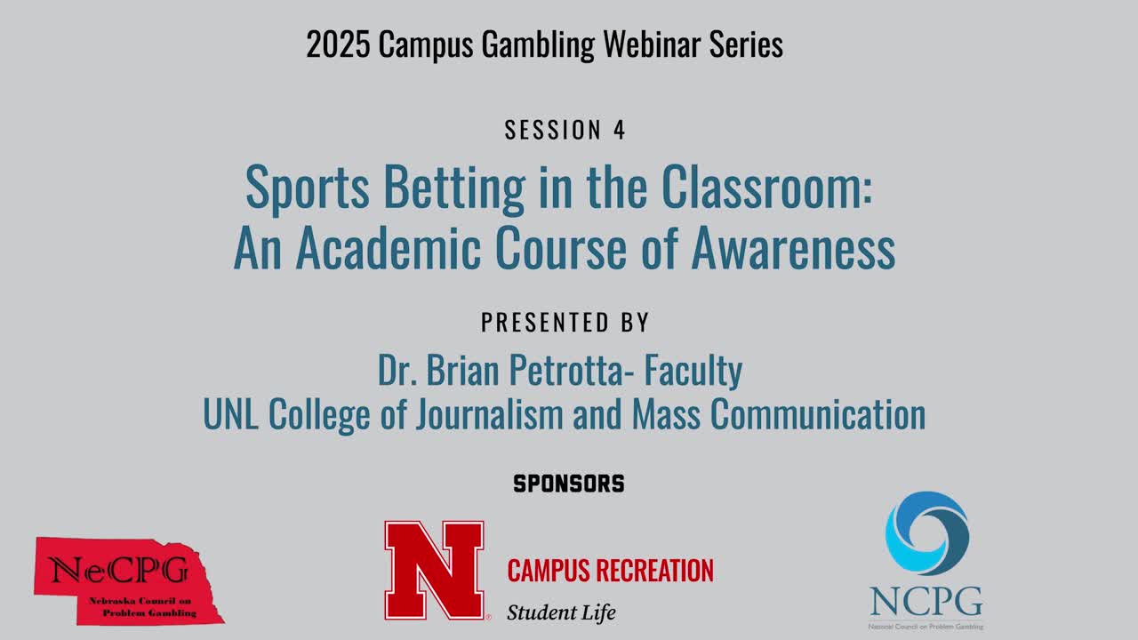 Session 4- Sports Betting in Media Course review 