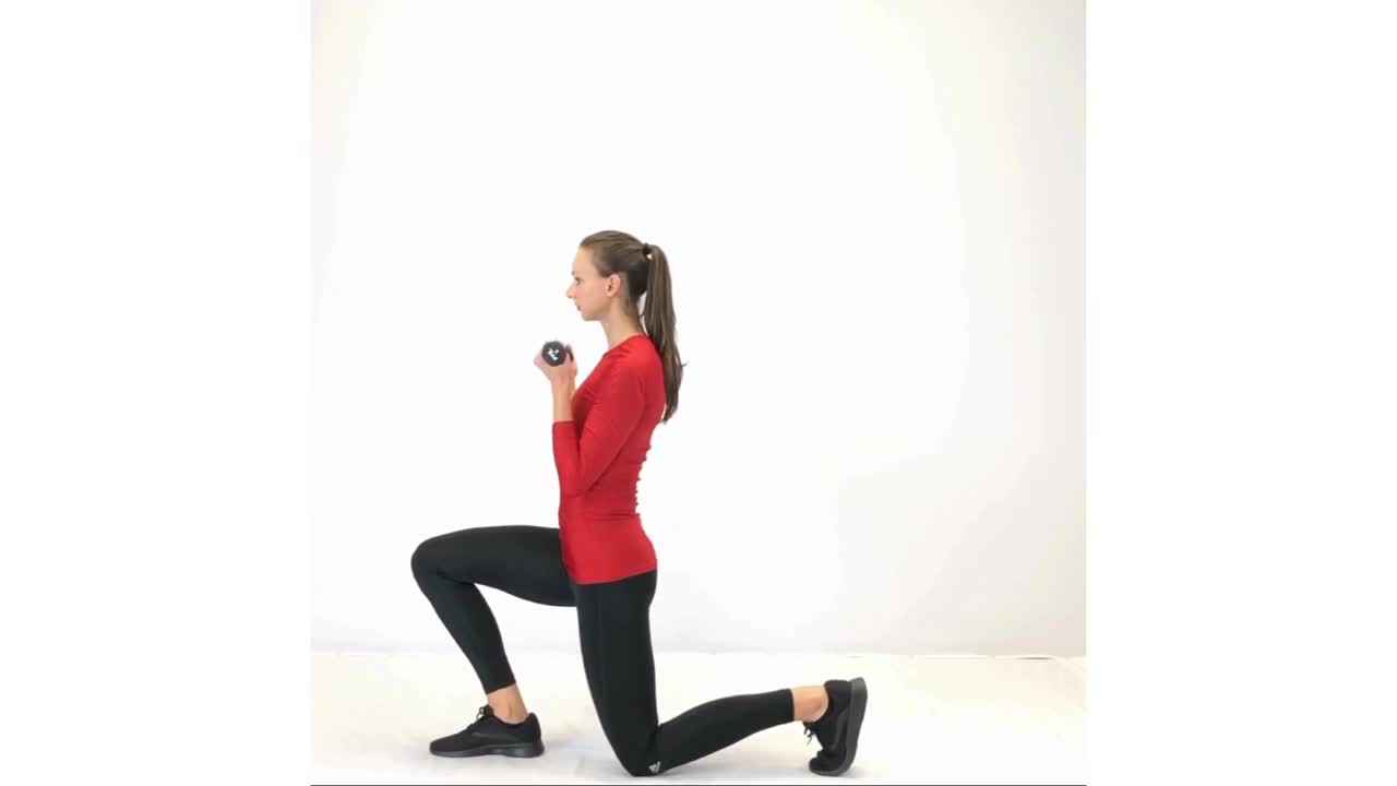 Lunge and Bicep Curl