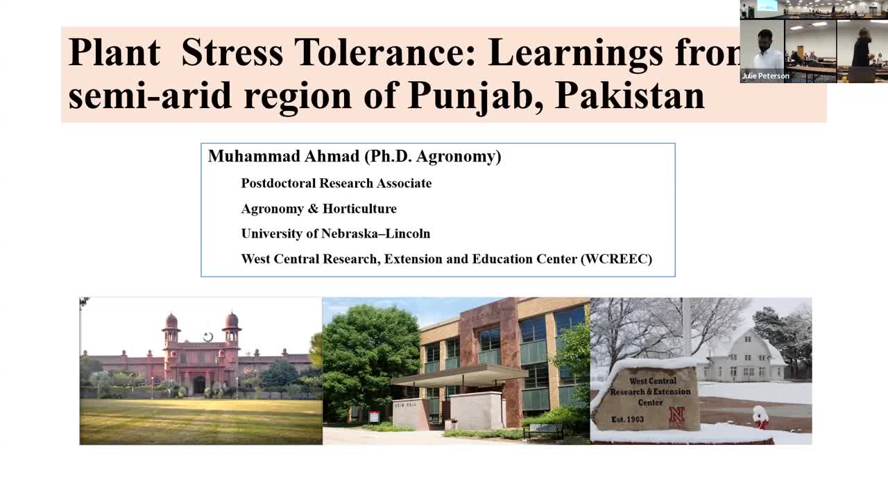 West Central Seminar Series: Muhammad Ahmad