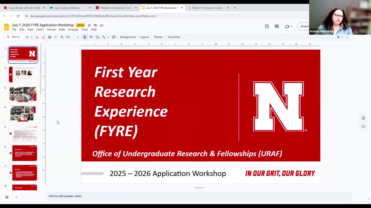 FYRE Information Session & Application Workshop