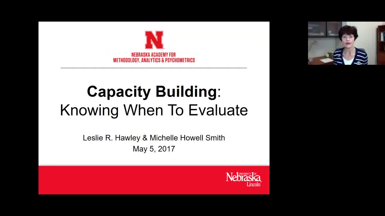 Building Capacity, Evaluation, May 5,2107