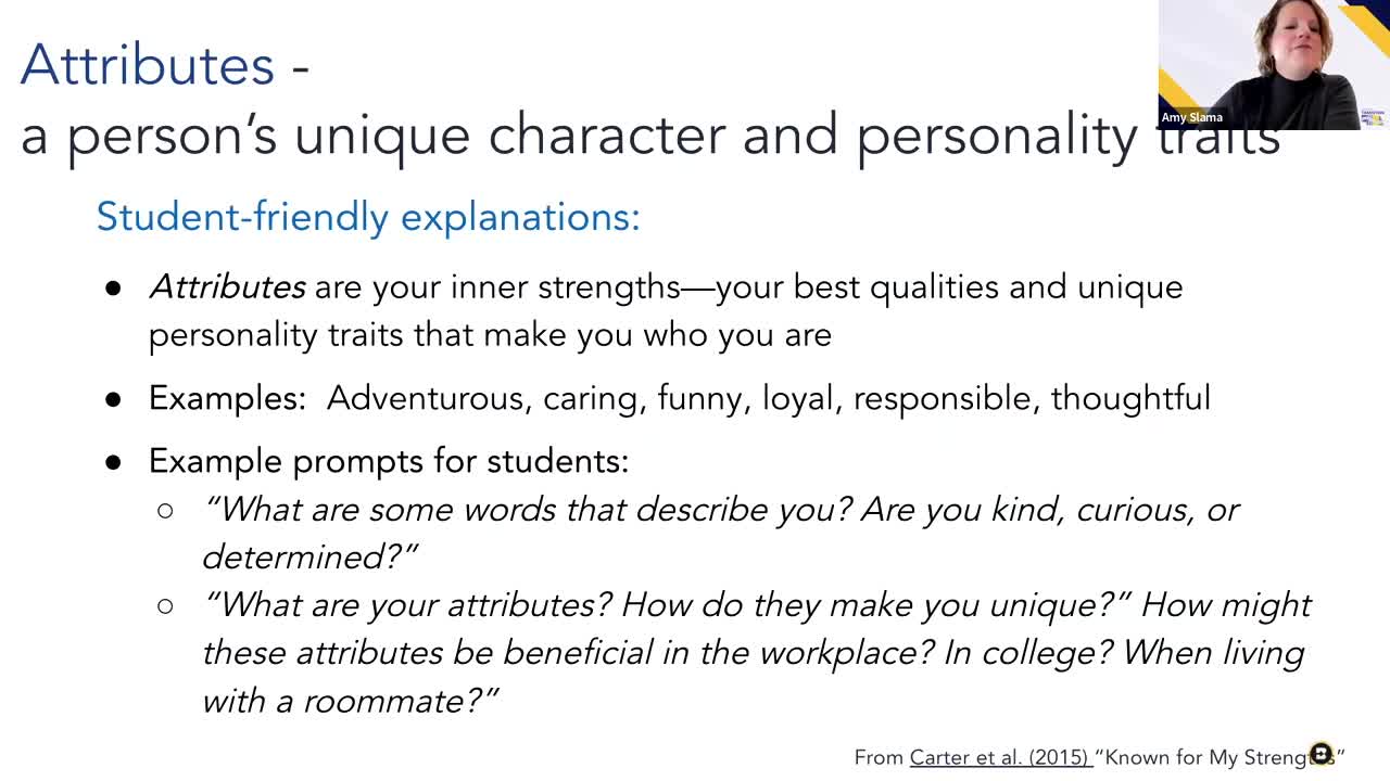 Module: Unlocking Potential:  Facilitating the Transition Process for Students with Autism - Micro Lesson: ARCS: Attributes (4 minutes)