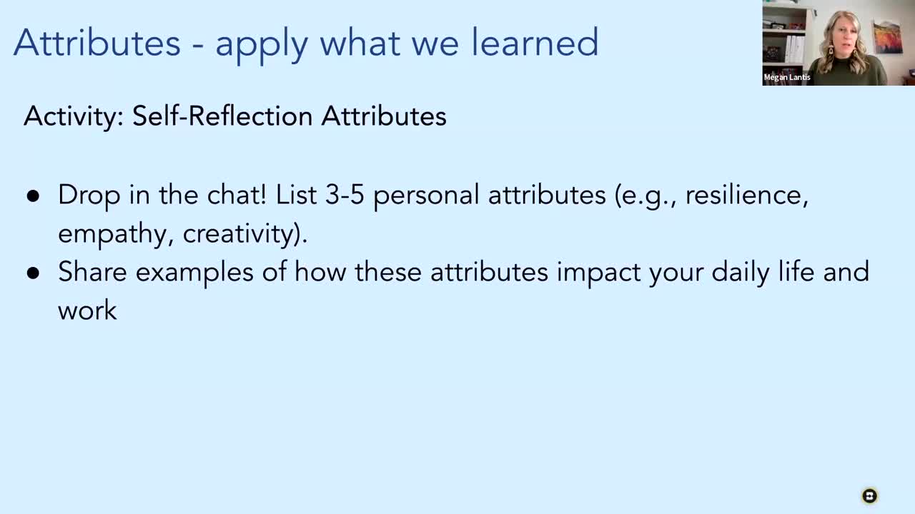 Module: Unlocking Potential:  Facilitating the Transition Process for Students with Autism - Activity: Identifying Attributes (2 minutes)