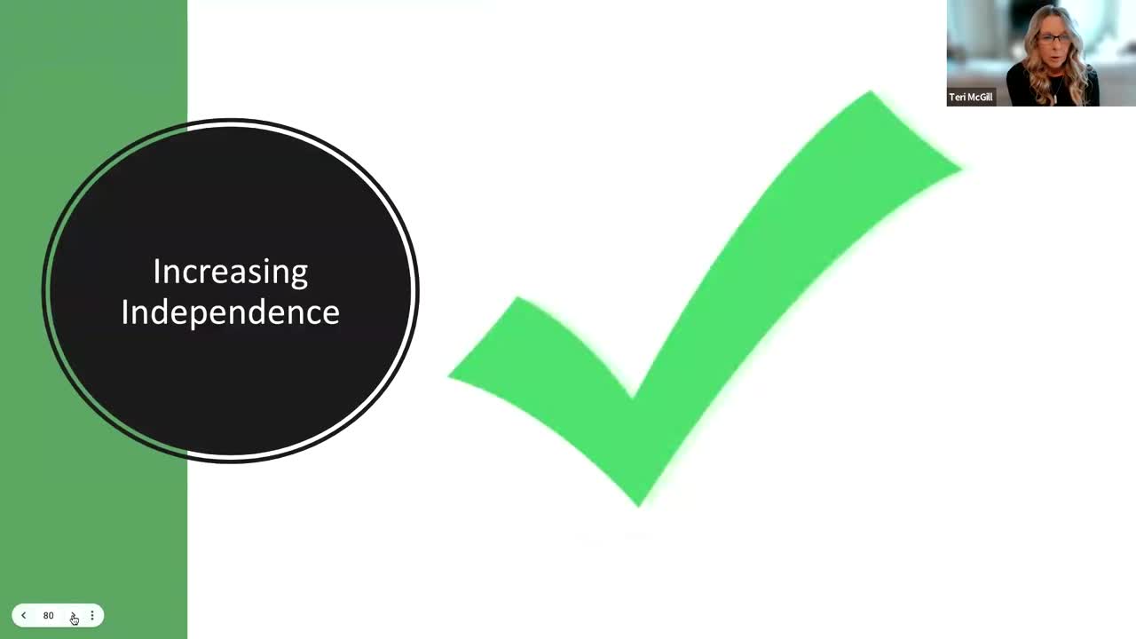 Online Training Module: Strategies for Students with ASD in the General Education Classroom - Micro Lesson: Increasing Independence (7 minutes)