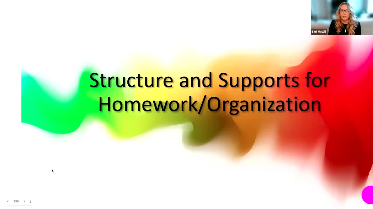 Online Training Module: Strategies for Students with ASD in the General Education Classroom - Micro Lesson: Structures and Supports for Homework and Organization (10 minutes)