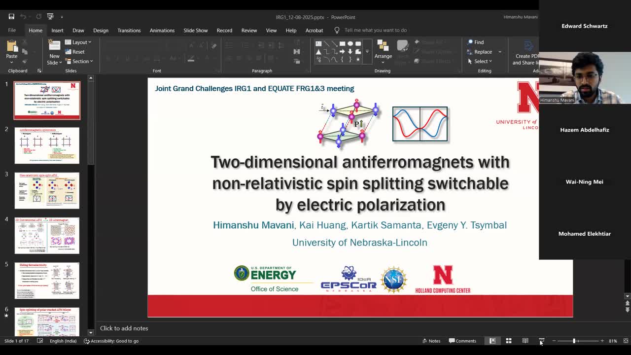 Two-dimensional antiferromagnets with non-relativistic spin splitting switchable by electric polarization