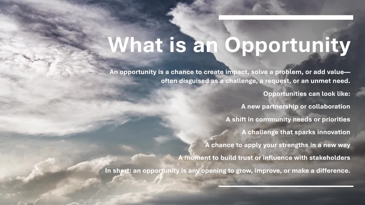 Opportunity Ahead: Don’t Miss Your Exit