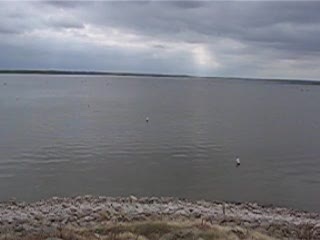 Harlan County Reservoir in Drought, Near Dam