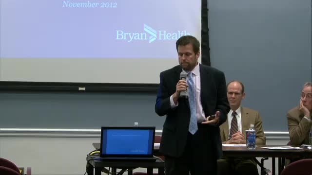 Bryan/University Health Center Presentation 11-13-2012