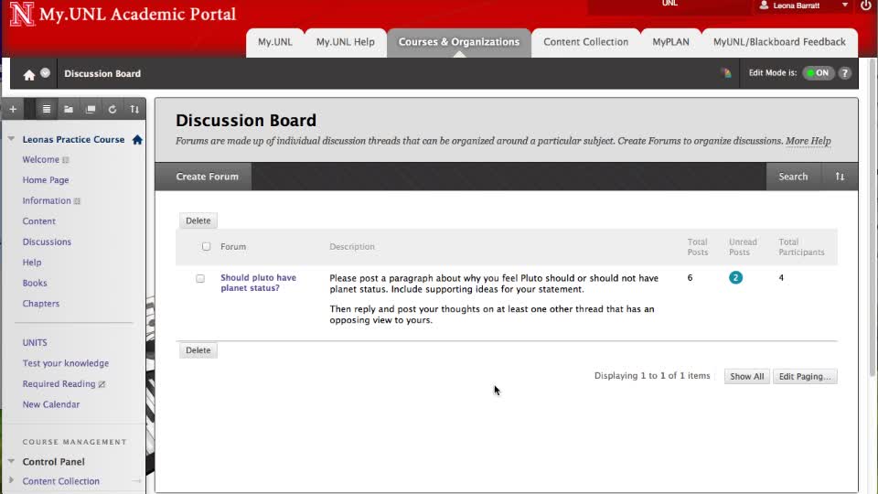 Discussion Board - Enhanced Features
