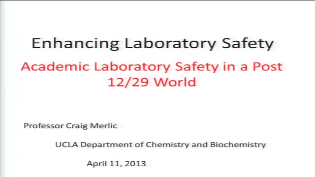 Enhancing Laboratory Safety 