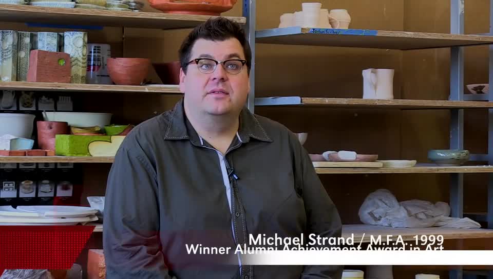 Michael Strand - Art Alumni Acheivement winner