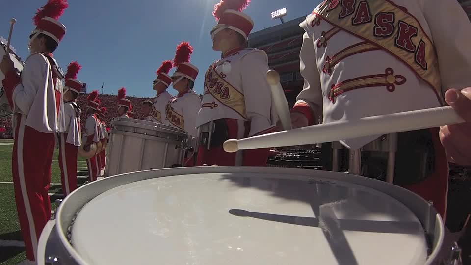 Cornhusker Marching Band pre-game