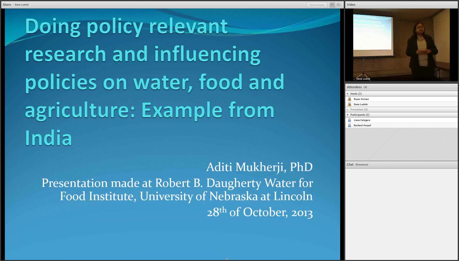 Doing Policy Relevant Research on Water, Food and Agriculture: Examples from India 