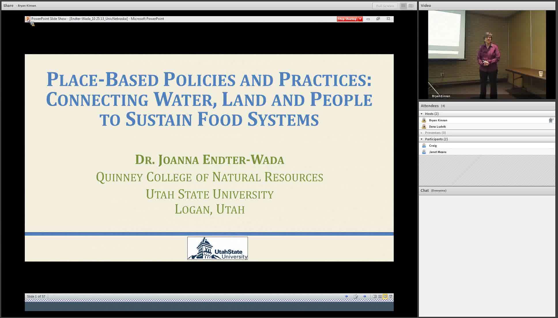 Place-Based Policies and Practices: Connecting Water, Land and People to Sustain Food Systems 