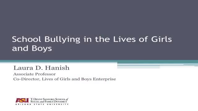 School Bullying in the Lives of Girls and Boys